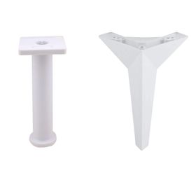 Badem10 Aspen Mobilya Ayağı 12'li Set Robot Süpürge Için Koltuk Kanepe Destek 18 cm Beyaz Baza Ayak