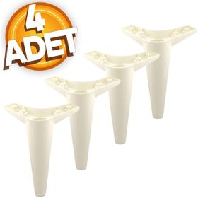 Badem10 Aytaşı Baza Ayak 20 cm 4 Adet Mobilya Kanepe Sehpa Koltuk Ayağı