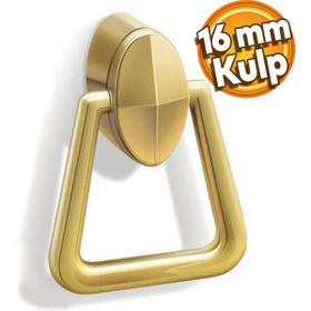 Badem10 Badem Çekmece Mutfak Kapak Dolap 16 mm Gold Sert Plastik Kulp