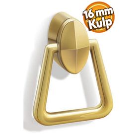 Badem10 Badem Çekmece Mutfak Kapak Dolap 16 mm Gold Sert Plastik Kulp