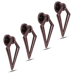 Badem10 Bafra Sarkaç Metal Antik Halka Kulp 4 Adet Dolap Çekmece Kulbu