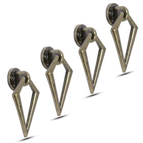 Badem10 Bafra Sarkaç Metal Antik Halka Kulp 4 Adet Dolap Çekmece Kulbu