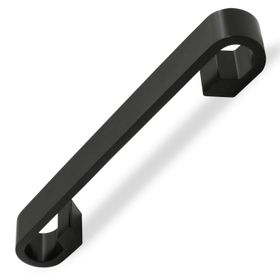 Badem10 Barida Dolap Kapak Çekmece Mat Siyah Metal 128 mm Kulp