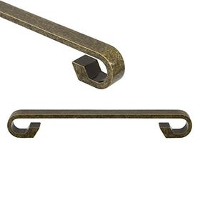 Badem10 Barida Mobilya Antik Sarı Metal 128 mm Dolap Kapak Çekmece Kulbu