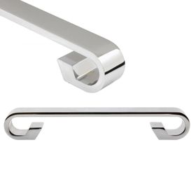 Badem10 Barida Mobilya Krom Metal 128 mm Dolap Kapak Çekmece Kulbu