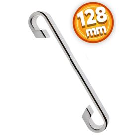 Badem10 Barida Mobilya Krom Metal 128 mm Dolap Kapak Çekmece Kulbu