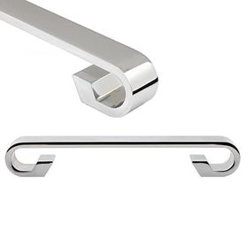 Badem10 Barida Mobilya Krom Metal 128 mm Dolap Kapak Çekmece Kulbu