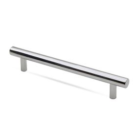 Badem10 Beretta 128 mm Parlak Krom Metal Çekmece Dolap Kapak Kulbu