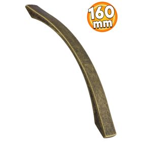 Badem10 Berilay Düz Mobilya Mutfak Dolabı Çekmece Dolap Kapak Antik Sarı 160 mm Metal Kulp
