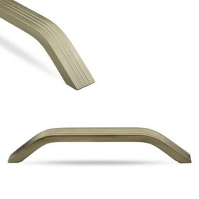 Badem10 Bermuda Çekmece Mutfak Dolap Kapak Kulbu 160 mm Bronz Metal Kulp