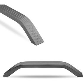 Badem10 Bermuda Çekmece Mutfak Dolap Kapak Kulbu 160 mm Füme Metal Kulp