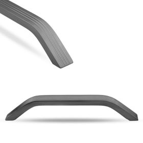 Badem10 Bermuda Çekmece Mutfak Dolap Kapak Kulbu 160 mm Füme Metal Kulp