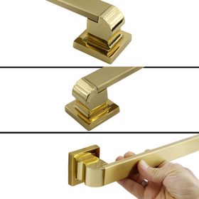 Badem10 Bersel Tutma Gold 30 cm Çekme Kolu Çelik Kapı Dış Kapı Kolu Kulp