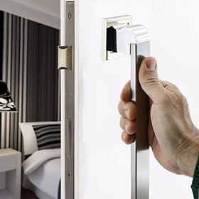 Badem10 Bersel Tutma Saten 40 cm Çekme Kolu Çelik Kapı Dış Kapı Kolu Kulp
