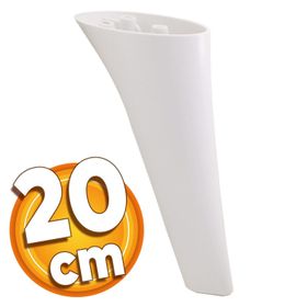 Badem10 Beyaz 20 cm Baza Ayak Mobilya Kanepe Sehpa Puf Koltuk Ayağı