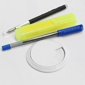 Badem10 Beyaz 6 cm Masa Üstü Kablo Kanalı Deliği Kapağı