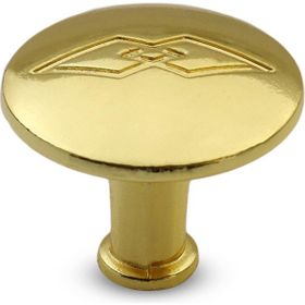 Badem10 Big Baklavalı Düğme Çekmece Dolap Kapak Gold Metal Kulp