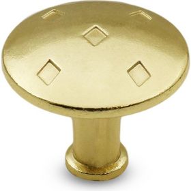 Badem10 Big Baklavalı Düğme Çekmece Dolap Kapak Gold Metal Kulp