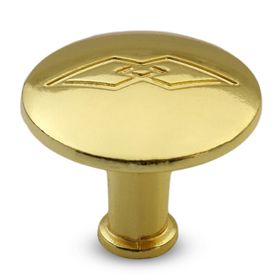 Badem10 Big Baklavalı Düğme Çekmece Dolap Kapak Gold Metal Kulp