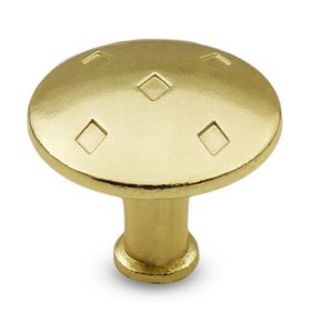 Badem10 Big Baklavalı Düğme Çekmece Dolap Kapak Gold Metal Kulp