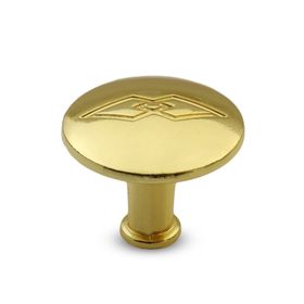 Badem10 Big Baklavalı Düğme Çekmece Dolap Kapak Gold Metal Kulp