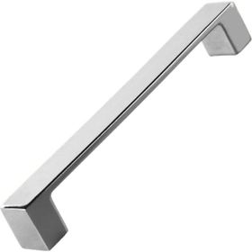 Badem10 Bihter Düz Mutfak Çekmece Dolap Kapak Krom 128 mm Metal Kulp