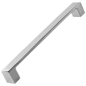 Badem10 Bihter Düz Mutfak Çekmece Dolap Kapak Krom 160 mm Metal Kulp