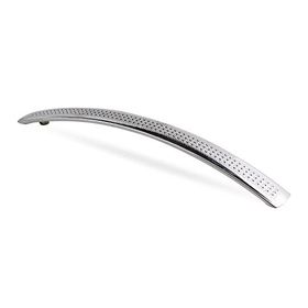 Badem10 Biryalı Çekmece Mutfak Dolap Kapak Kulpu Kulbu 128 mm Krom Metal Kulp