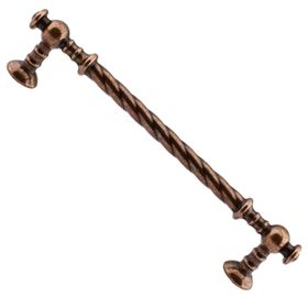 Badem10 Burgu Mobilya Mutfak Dolabı Çekmece Dolap Kapak Antik Bakır 128 mm Metal Kulp