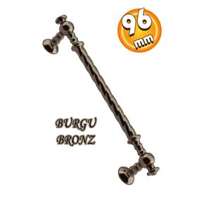 Badem10 Burgu Mobilya Mutfak Dolabı Çekmece Dolap Kapak Bronz 96 mm Metal Kulp