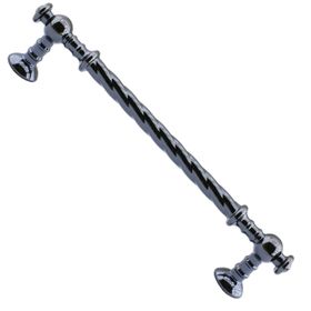 Badem10 Burgu Mobilya Mutfak Dolabı Çekmece Dolap Kapak Füme 128 mm Metal Kulp
