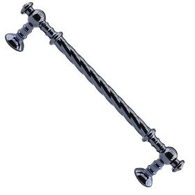 Badem10 Burgu Mobilya Mutfak Dolabı Çekmece Dolap Kapak Füme 128 mm Metal Kulp