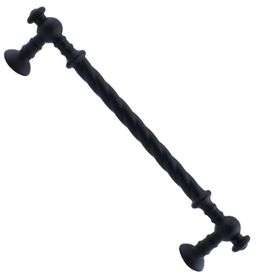 Badem10 Burgu Mobilya Mutfak Dolabı Çekmece Dolap Kapak Mat Siyah 96 mm Metal Kulp