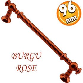 Badem10 Burgu Mobilya Mutfak Dolabı Çekmece Dolap Kapak Rose 96 mm Metal Kulp