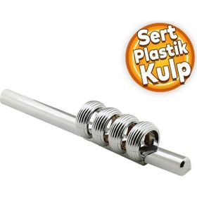 Badem10 Büyük İcon Çekmece Mutfak Dolap Kapak Krom Sert Plastik 96 mm 128 mm Kulp
