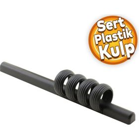 Badem10 Büyük İcon Çekmece Mutfak Dolap Kapak Mat Siyah Sert Plastik 96 mm 128 mm Kulp