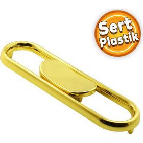 Badem10 Büyük Trend Düğme Çekmece Dolap Kapak Plastik Gold Altın 32 mm Kulp
