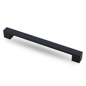 Badem10 Cemre 224 mm Mat Siyah Metal Çekmece Mutfak Dolap Kapak Kulbu