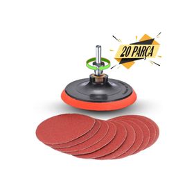 Badem10 Cırt Zımpara 115 mm 20 Parça Seti Matkap Aparatı