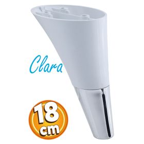 Badem10 Clara Beyaz Renk 18 cm Mobilya Kanepe Sehpa TV Ünitesi Baza Koltuk Ayağı