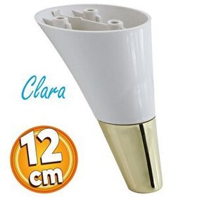 Badem10 Clara Mobilya Krem Gold Renk 12 cm Kanepe Sehpa TV Ünitesi Baza Koltuk Ayağı