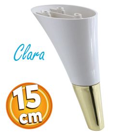Badem10 Clara Mobilya Krem Gold Renk 15 cm Kanepe Sehpa TV Ünitesi Baza Koltuk Ayağı