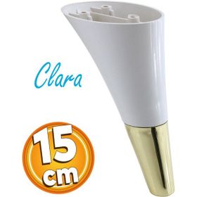 Badem10 Clara Mobilya Krem Gold Renk 15 cm Kanepe Sehpa TV Ünitesi Baza Koltuk Ayağı