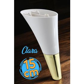 Badem10 Clara Mobilya Krem Gold Renk 15 cm Kanepe Sehpa TV Ünitesi Baza Koltuk Ayağı