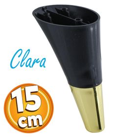 Badem10 Clara Mobilya Siyah Gold Renk 15 cm Kanepe Sehpa TV Ünitesi Baza Koltuk Ayağı