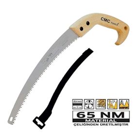 Badem10 CMC 300 mm Eğri Bağ Dal El Testeresi Ahşap Saplı Budama Testeresi
