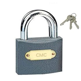 Badem10 CMC Paslanmaz 3 Anahtarlı 50 mm Döküm Asma Kilit