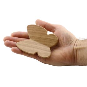 Badem10 Çocuk Bebek Genç Odası Çekmece Dolap Kapak Plastik Açık Ceviz 32 mm Kelebek Kulp
