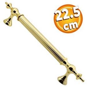 Badem10 Çukurca 22.5 cm Gold Altın Metal Çekme Kolu Kapı Tutma Kulp