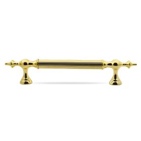 Badem10 Çukurca 22.5 cm Gold Altın Metal Çekme Kolu Kapı Tutma Kulp
